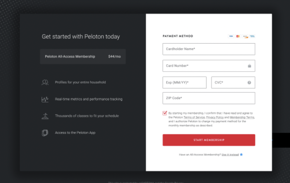 Activating Your Peloton Product and Membership
