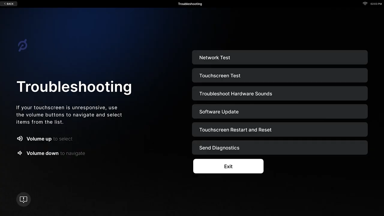 Peloton touch screen issues sale