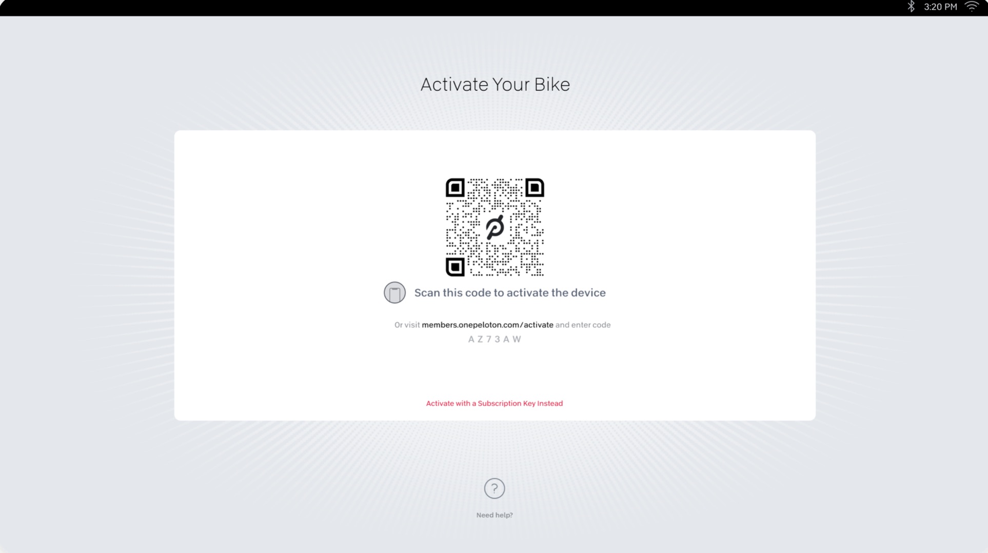 Activating Your Peloton Product and Membership