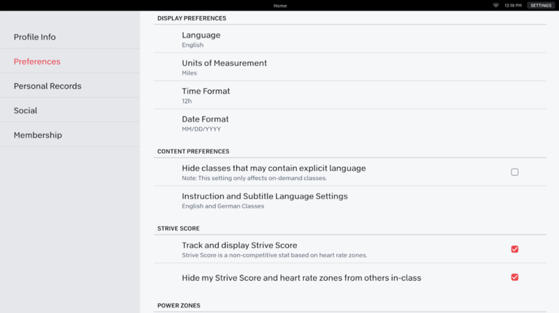 Peloton Software: Understanding Your Strive Score