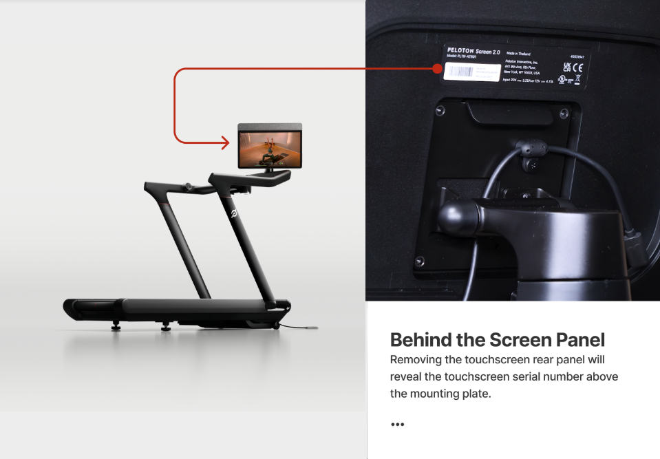 Peloton Hardware: How To Locate Your Peloton Serial Number